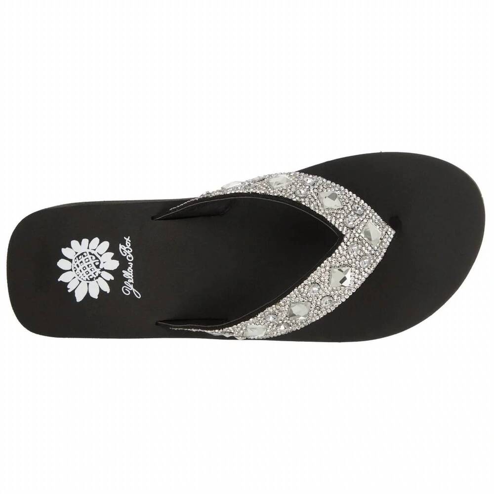 NEW YELLOWBOX women's sarika sandal in clear - Picture 4 of 5
